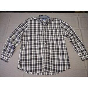 Simply Styled Mens Button-Front Long Sleeve Shirt Size XL Plaid style Multicolor
